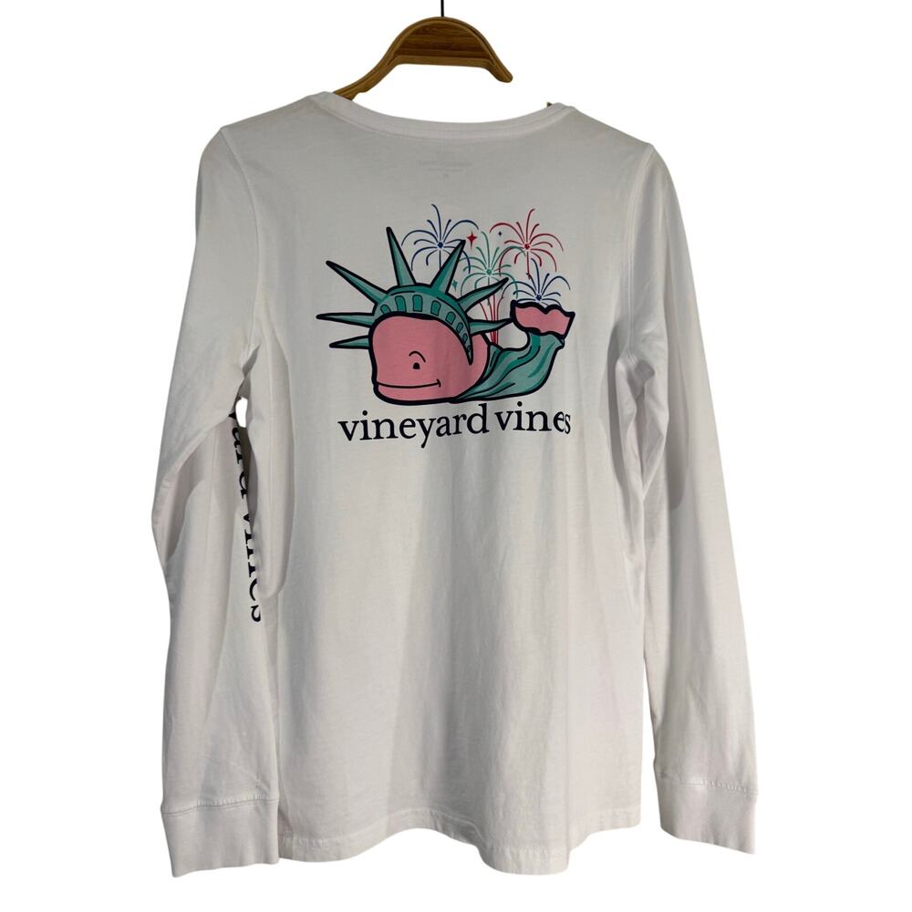Vineyard Vines Lady Liberty Fireworks 4th July Tee Med